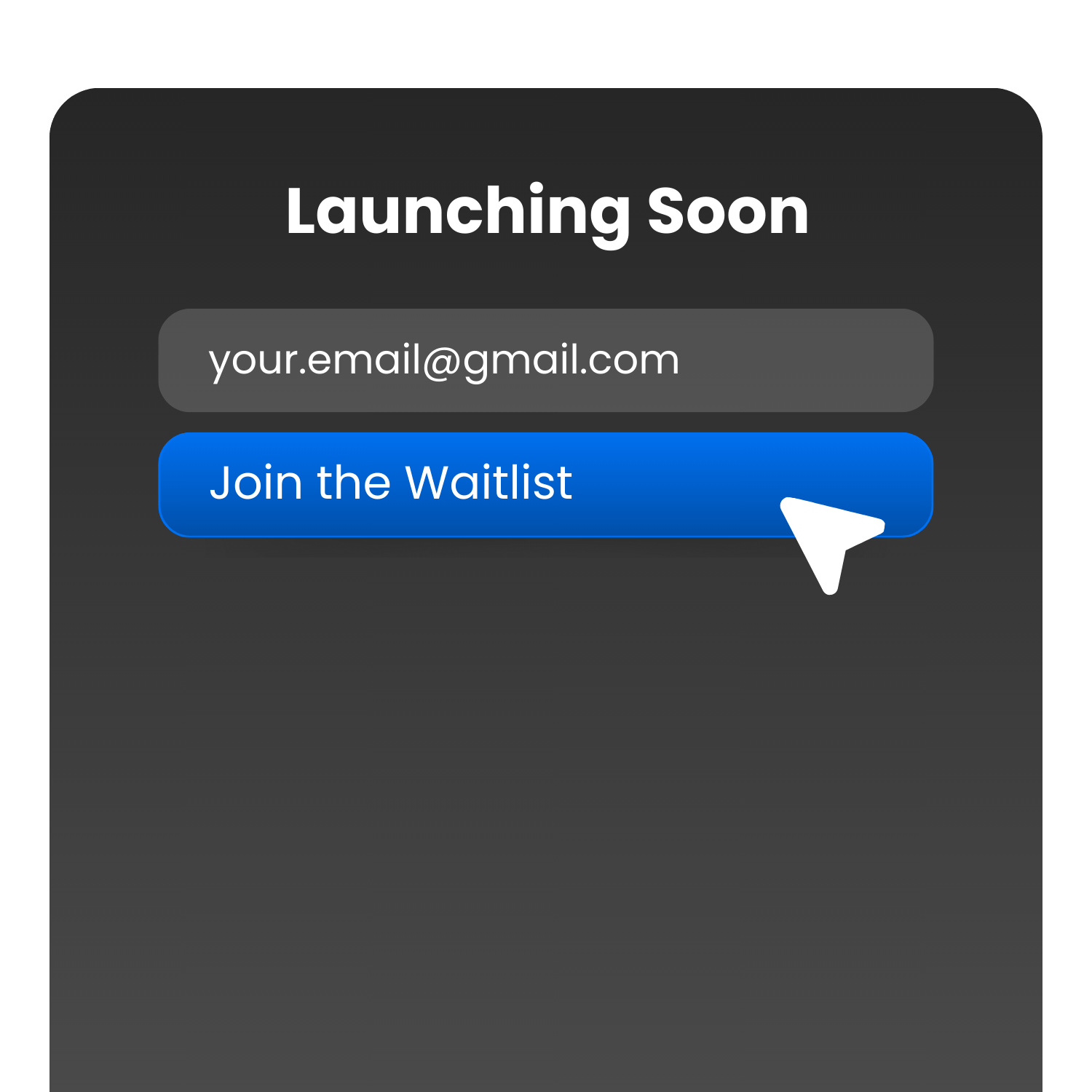 Join the waitlist email form